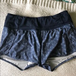 Blue lululemon athletica shorts